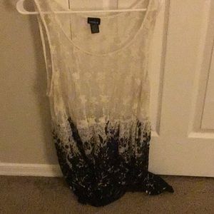 Women’s plus size scoop neck long tee lace formal